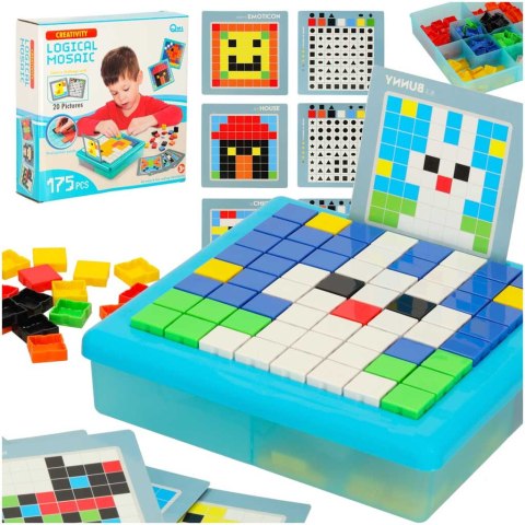 Układanka kreatywna logiczna klocki puzzle mozaika 175 elementów Układanka kreatywna logiczna klocki puzzle mozaika 175 elementów