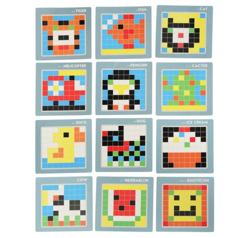 Układanka kreatywna logiczna klocki puzzle mozaika 175 elementów Układanka kreatywna logiczna klocki puzzle mozaika 175 elementów