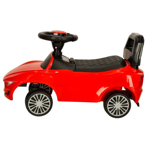 Jeździk pchacz samochód auto z dźwiękiem i światłami czerwony Jeździk pchacz samochód auto z dźwiękiem i światłami czerwony