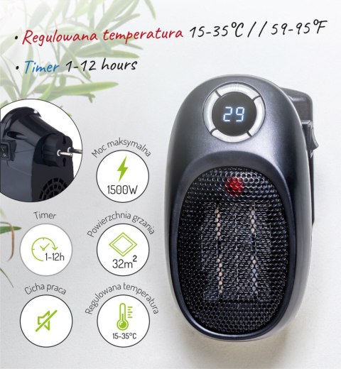Termowentylator Adler AD 7726 Easy heater grzejnik elektryczny farelka 1500W Termowentylator Adler AD 7726 Easy heater grzejnik elektryczny farelka 1500W