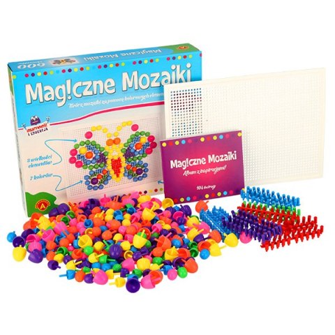 ALEXANDER Magiczne Mozaiki wpinanie guzików 600el. 5+ ALEXANDER Magiczne Mozaiki wpinanie guzików 600el. 5+