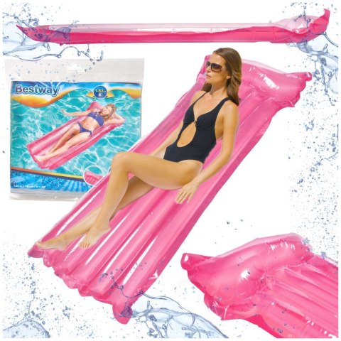 Materac dmuchany plażowy BESTWAY 44013 różowy Materac dmuchany plażowy BESTWAY 44013 różowy