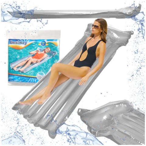 Materac dmuchany plażowy BESTWAY 44013 szary Materac dmuchany plażowy BESTWAY 44013 szary