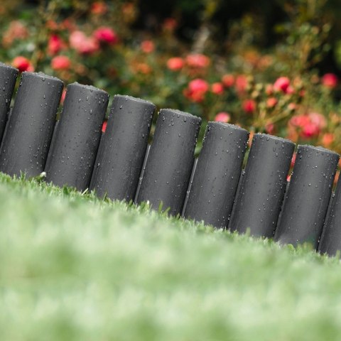 Palisada płotek ogrodowy obrzeże do grządek trawnika grafitowy border zestaw 2,5 m Palisada płotek ogrodowy obrzeże do grządek trawnika grafitowy border zestaw 2,5 m