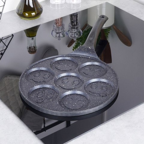 Patelnia do jajek placków pancakes naleśników granitowa buźki GRANDE 27 cm Patelnia do jajek placków pancakes naleśników granitowa buźki GRANDE 27 cm