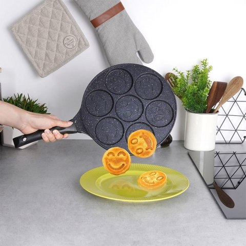 Patelnia do jajek placków pancakes naleśników granitowa buźki GRANDE 27 cm Patelnia do jajek placków pancakes naleśników granitowa buźki GRANDE 27 cm