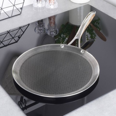 Patelnia do naleśników stalowa nieprzywierająca premium COOKCELL HYBRYD 29 cm Patelnia do naleśników stalowa nieprzywierająca premium COOKCELL HYBRYD 29 cm
