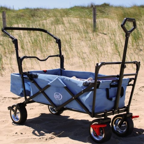 AXI Składany Wózek Plażowy z Dachem Hamulcem i Torbą 80Kg AXI Składany Wózek Plażowy z Dachem Hamulcem i Torbą 80Kg