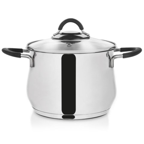 Garnek stalowy DALIE z pokrywką 18 cm 3,5 l gaz indukcja Garnek stalowy DALIE z pokrywką 18 cm 3,5 l gaz indukcja