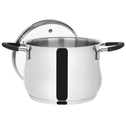 Garnek stalowy DALIE z pokrywką 18 cm 3,5 l gaz indukcja Garnek stalowy DALIE z pokrywką 18 cm 3,5 l gaz indukcja