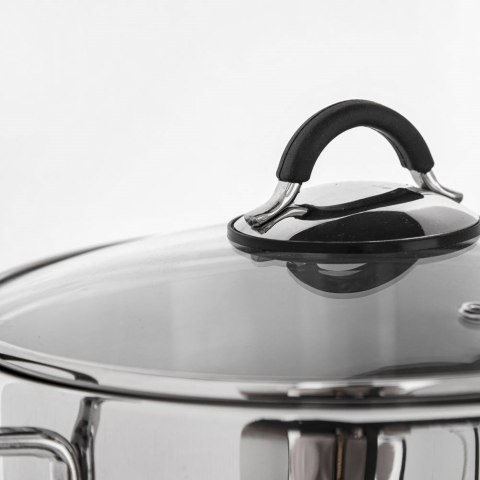 Garnek stalowy DALIE z pokrywką 18 cm 3,5 l gaz indukcja Garnek stalowy DALIE z pokrywką 18 cm 3,5 l gaz indukcja