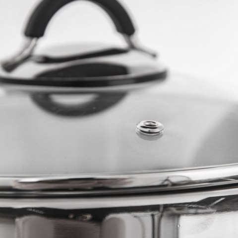 Garnek stalowy DALIE z pokrywką 18 cm 3,5 l gaz indukcja Garnek stalowy DALIE z pokrywką 18 cm 3,5 l gaz indukcja