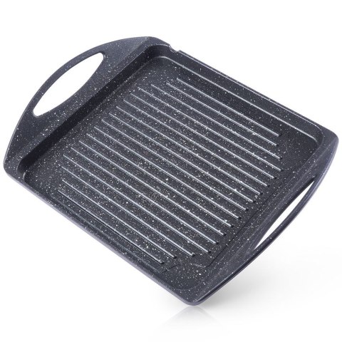Płyta grillowa granitowa patelnia do grillowania smażenia prostokątna GRANDE 34x26,5 cm Płyta grillowa granitowa patelnia do grillowania smażenia prostokątna GRANDE 34x26,5 cm
