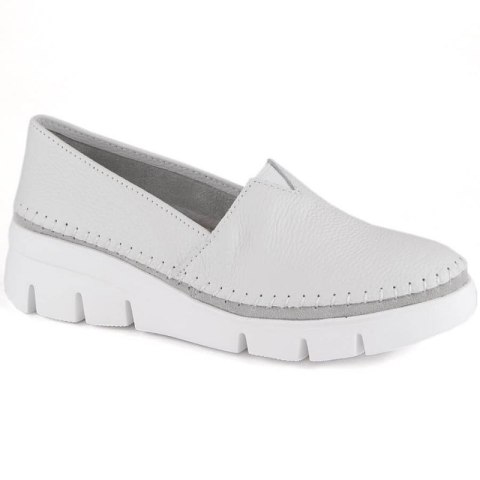 Skórzane półbuty Filippo W PAW513B białe Skórzane półbuty Filippo W PAW513B białe