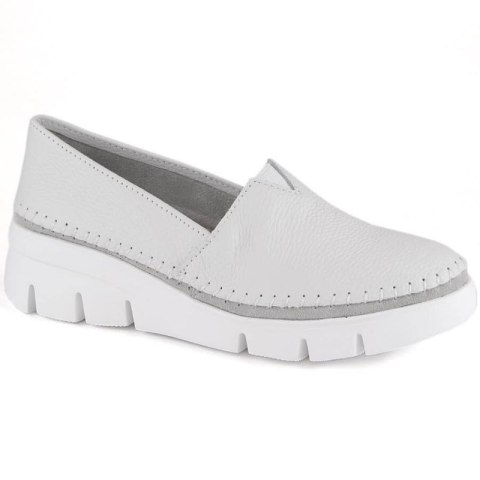 Skórzane półbuty Filippo W PAW513B białe Skórzane półbuty Filippo W PAW513B białe