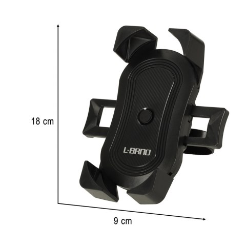 Uchwyt rowerowy motocyklowy na telefon czarny C51 stabilny Uchwyt rowerowy motocyklowy na telefon czarny C51 stabilny