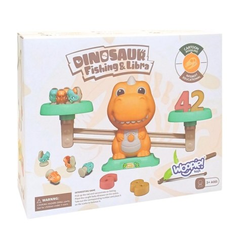 WOOPIE Waga Szalkowa Równoważnia Gra Łowienie Dinozaurów Rybek Nauka Liczydło WOOPIE Waga Szalkowa Równoważnia Gra Łowienie Dinozaurów Rybek Nauka Liczydło