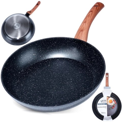 Patelnia Indukcja na Gaz Granitowa Nieprzywierająca Solidna VILDE 28 cm Patelnia Indukcja na Gaz Granitowa Nieprzywierająca Solidna VILDE 28 cm