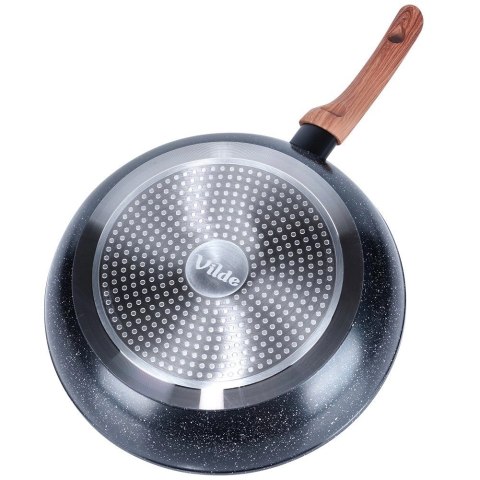 Patelnia Indukcja na Gaz Granitowa Nieprzywierająca Solidna VILDE 30 cm Patelnia Indukcja na Gaz Granitowa Nieprzywierająca Solidna VILDE 30 cm