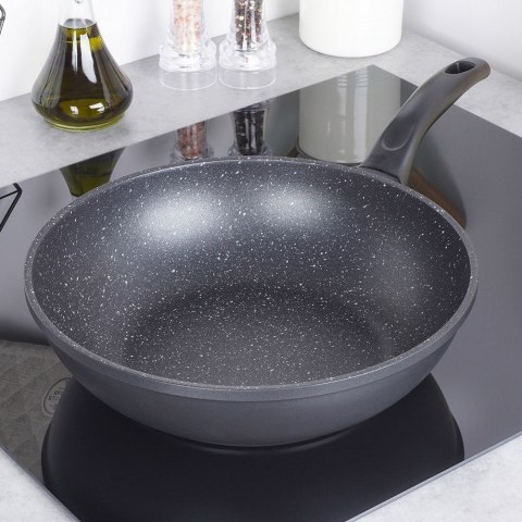 Patelnia granitowa wok do smażenia duszenia GRANDE 30 cm Patelnia granitowa wok do smażenia duszenia GRANDE 30 cm