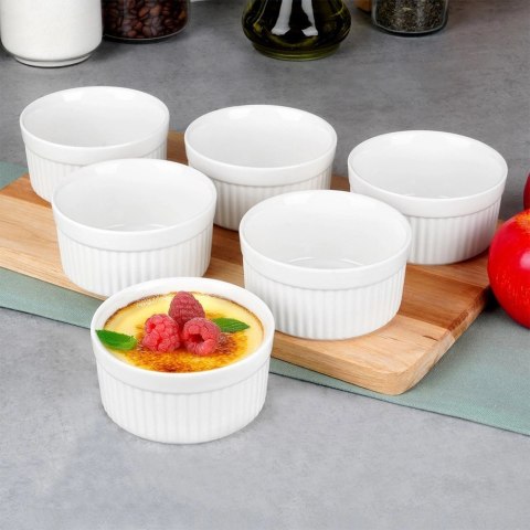 Miseczki do Zapiekania Pieczenia Ceramiczne Białe VILDE 260 ml 6 szt. Miseczki do Zapiekania Pieczenia Ceramiczne Białe VILDE 260 ml 6 szt.