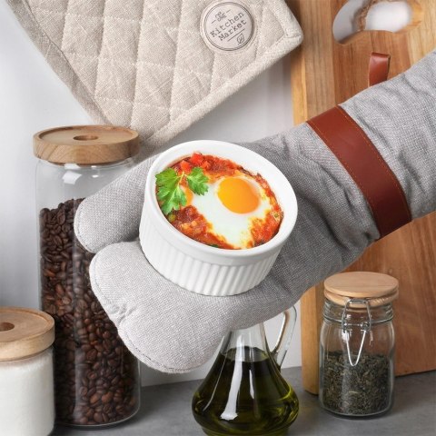 Miseczki do Zapiekania Pieczenia Ceramiczne Białe VILDE 260 ml 6 szt. Miseczki do Zapiekania Pieczenia Ceramiczne Białe VILDE 260 ml 6 szt.