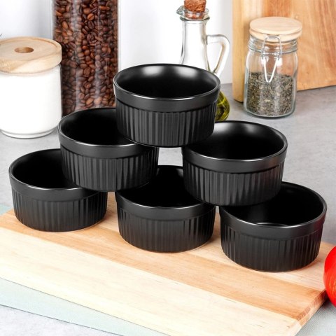 Miseczki do Zapiekania Pieczenia Ceramiczne Czarne VILDE 260 ml 6 szt. Miseczki do Zapiekania Pieczenia Ceramiczne Czarne VILDE 260 ml 6 szt.
