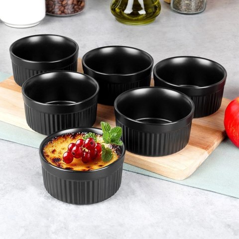 Miseczki do Zapiekania Pieczenia Ceramiczne Czarne VILDE 260 ml 6 szt. Miseczki do Zapiekania Pieczenia Ceramiczne Czarne VILDE 260 ml 6 szt.