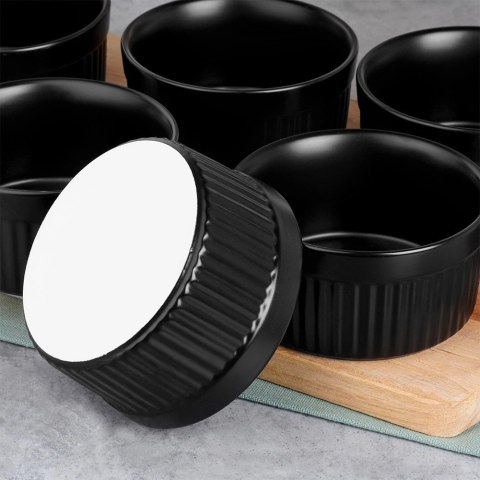 Miseczki do Zapiekania Pieczenia Ceramiczne Czarne VILDE 260 ml 6 szt. Miseczki do Zapiekania Pieczenia Ceramiczne Czarne VILDE 260 ml 6 szt.