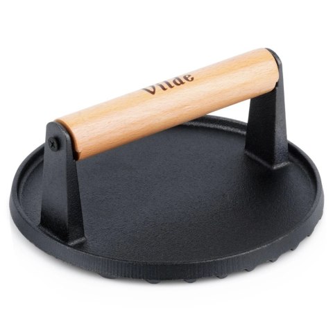 Prasa Forma Praska do Mięsa Hamburgerów Kotletów Żeliwna VILDE 17,5 cm Prasa Forma Praska do Mięsa Hamburgerów Kotletów Żeliwna VILDE 17,5 cm