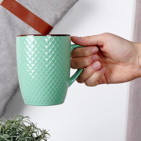 Zestaw Kubki Ceramiczne do Kawy Herbaty Dekoracyjne VILDE 400 ml 4 szt. Zestaw Kubki Ceramiczne do Kawy Herbaty Dekoracyjne VILDE 400 ml 4 szt.