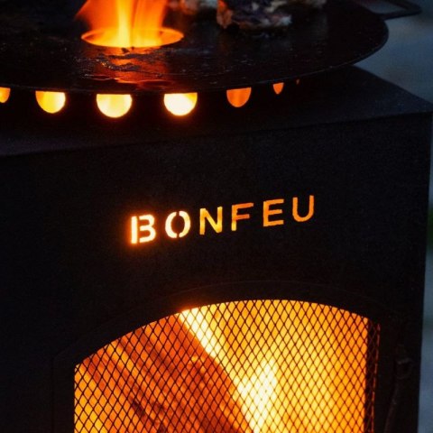 Kominek ogrodowy BonFeu BonCarré Czarny 3503 Kominek ogrodowy BonFeu BonCarré Czarny 3503