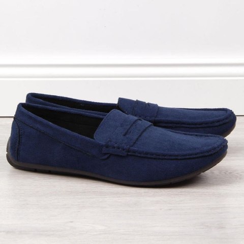 Mokasyny slip on NEWS M EVE340B granatowe Mokasyny slip on NEWS M EVE340B granatowe