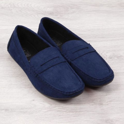 Mokasyny slip on NEWS M EVE340B granatowe Mokasyny slip on NEWS M EVE340B granatowe