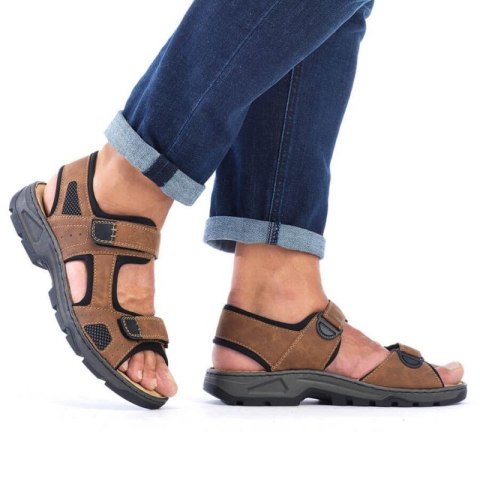 Sandały na rzepy Rieker M 26156-25 RKR447B Sandały na rzepy Rieker M 26156-25 RKR447B