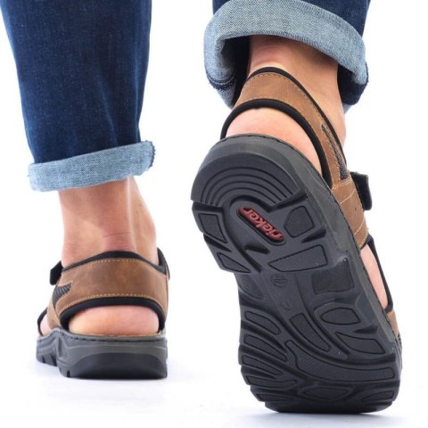 Sandały na rzepy Rieker M 26156-25 RKR447B Sandały na rzepy Rieker M 26156-25 RKR447B