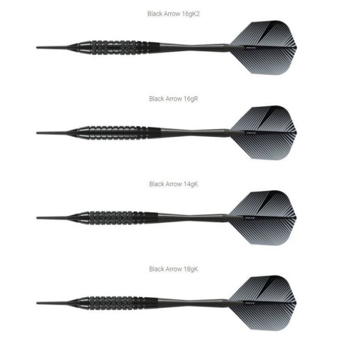 Rzutki Harrows Black Arrow Softip HS-TNK-000013120 Rzutki Harrows Black Arrow Softip HS-TNK-000013120