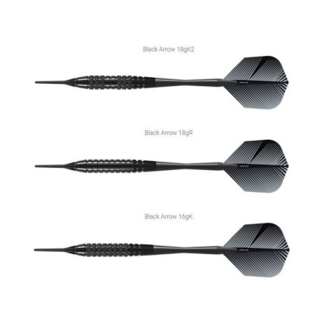 Rzutki Harrows Black Arrow Softip HS-TNK-000013120 Rzutki Harrows Black Arrow Softip HS-TNK-000013120