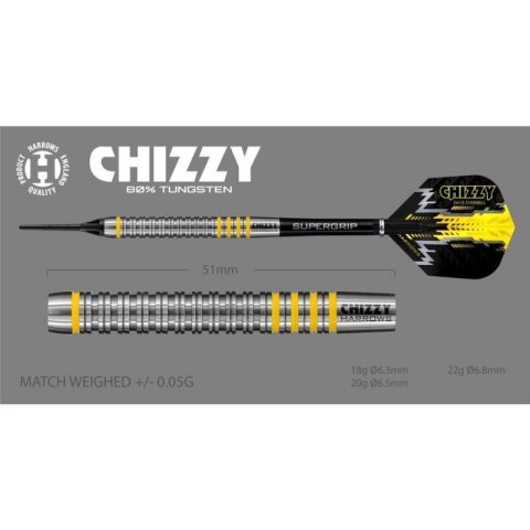 Rzutki Harrows Chizzy Brass Softip HS-TNK-000013872 Rzutki Harrows Chizzy Brass Softip HS-TNK-000013872