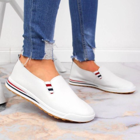 Tenisówki slip on Filippo W PAW313 białe Tenisówki slip on Filippo W PAW313 białe