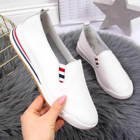 Tenisówki slip on Filippo W PAW313 białe Tenisówki slip on Filippo W PAW313 białe