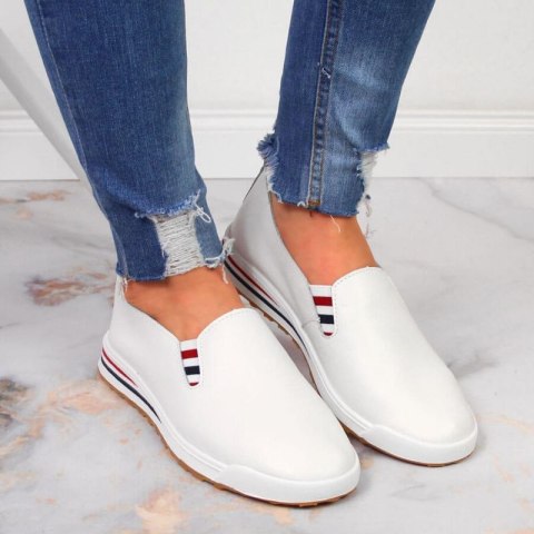Tenisówki slip on Filippo W PAW313 białe Tenisówki slip on Filippo W PAW313 białe