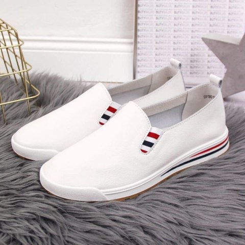 Tenisówki slip on Filippo W PAW313 białe Tenisówki slip on Filippo W PAW313 białe