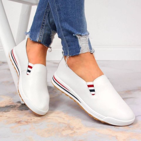 Tenisówki slip on Filippo W PAW313 białe Tenisówki slip on Filippo W PAW313 białe