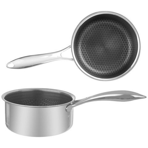 Rondel garnek z powłoką nieprzywierającą stalowy 16 cm 1,5 l COOKCELL Rondel garnek z powłoką nieprzywierającą stalowy 16 cm 1,5 l COOKCELL