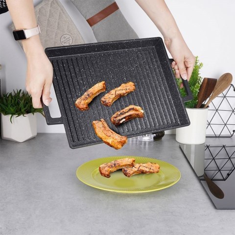 Płyta grillowa patelnia granitowa GRANDE grill Płyta grillowa patelnia granitowa GRANDE grill