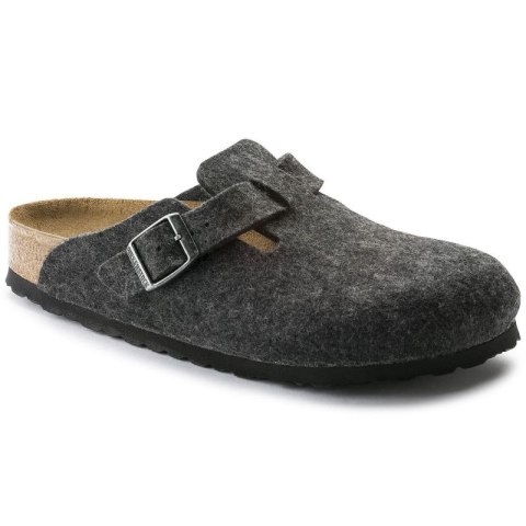 Klapki Birkenstock Boston FE Anthrazit 160373 Klapki Birkenstock Boston FE Anthrazit 160373