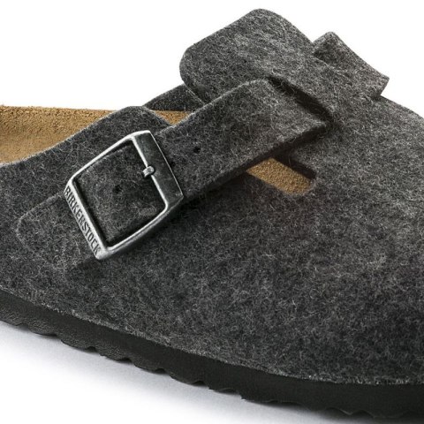 Klapki Birkenstock Boston FE Anthrazit 160373 Klapki Birkenstock Boston FE Anthrazit 160373