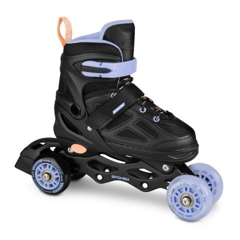 Łyżworolki Spokey Quattro 4IN1 SPK-943431 roz. 38-41 BK/VT Łyżworolki Spokey Quattro 4IN1 SPK-943431 roz. 38-41 BK/VT