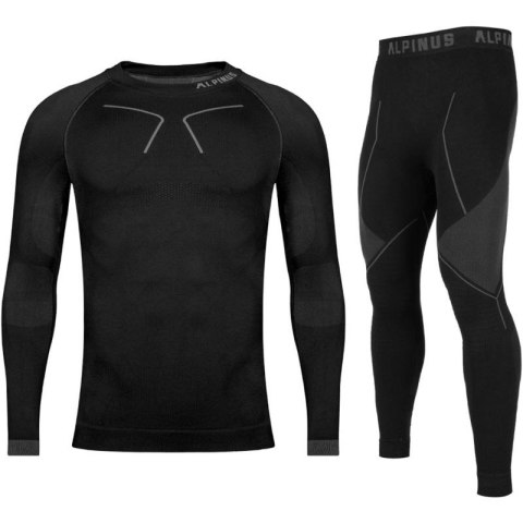 Bielizna termoaktywna Alpinus Tactical Base Layer Set czarno-szara M GT43276 Bielizna termoaktywna Alpinus Tactical Base Layer Set czarno-szara M GT43276